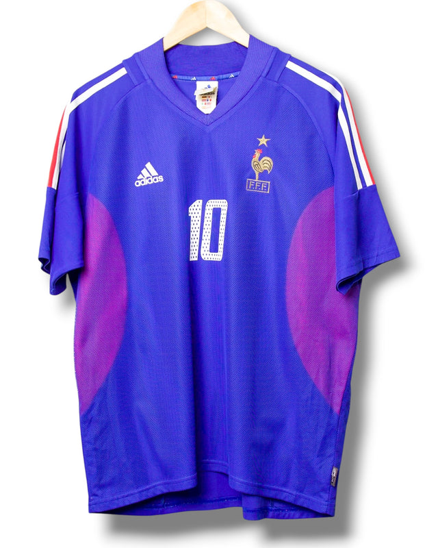 Frankrijk 2002 Thuis Shirt Zidane #10 (L)