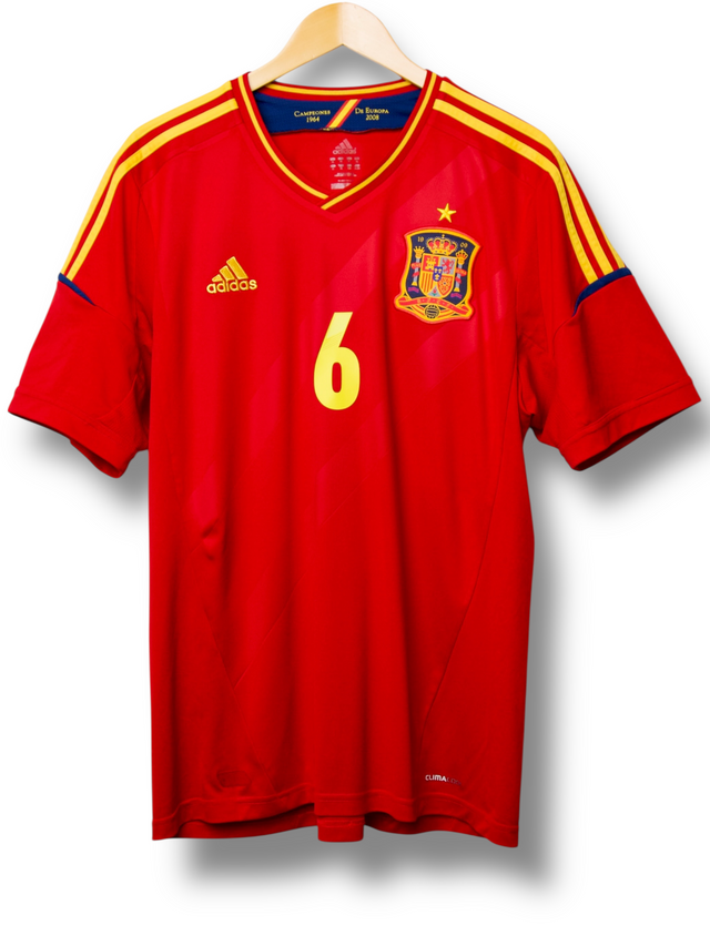 Spain 2012 Home Shirt Iniesta #6 (L)