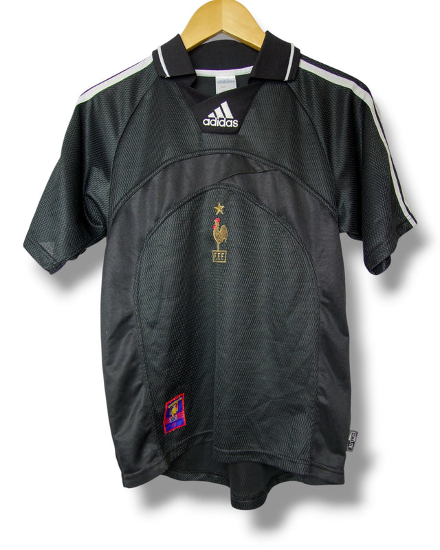 Frankrijk 1998 Thuis Shirt Barthez # (164)