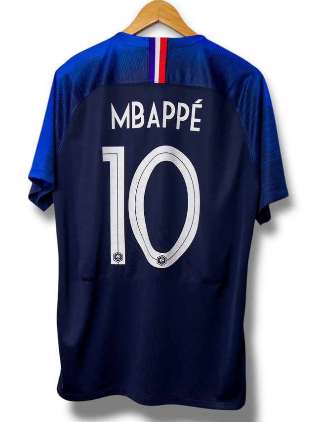 France 2018 Home Shirt Mbappe #10 (L)