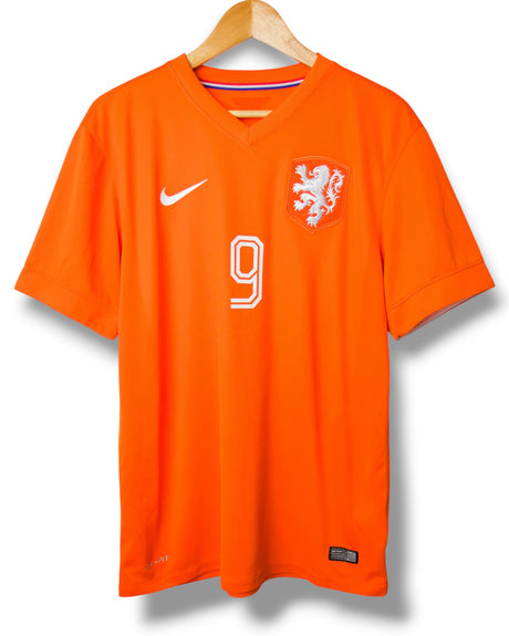 Netherlands 2014 Home Shirt van Persie #9 (L)