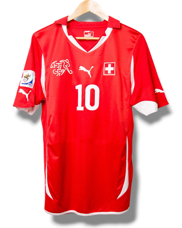 Zwitserland 2010 Thuis Shirt Nkufo #10 (M)