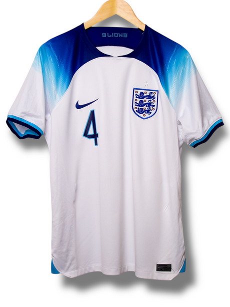 England 2022 Home Shirt Rice #4 (M)