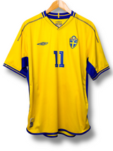 Zweden 2004 Thuis Shirt Larsson #11 (L)