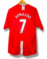 Manchester United 2007/2009 Thuis Shirt Ronaldo #7 (XL)