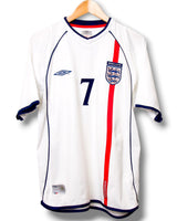 Engeland 2002 Thuis Shirt Beckham #7 (M)