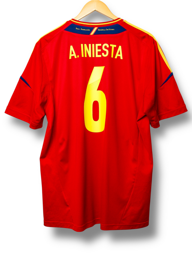 Spain 2012 Home Shirt Iniesta #6 (L)