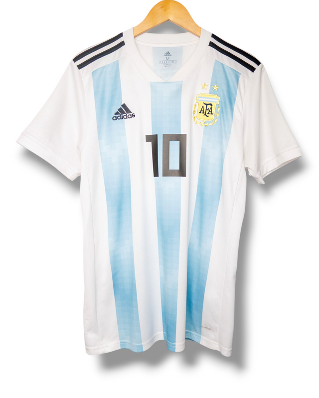 Argentinie 2018 Thuis Shirt Messi #10 (M)