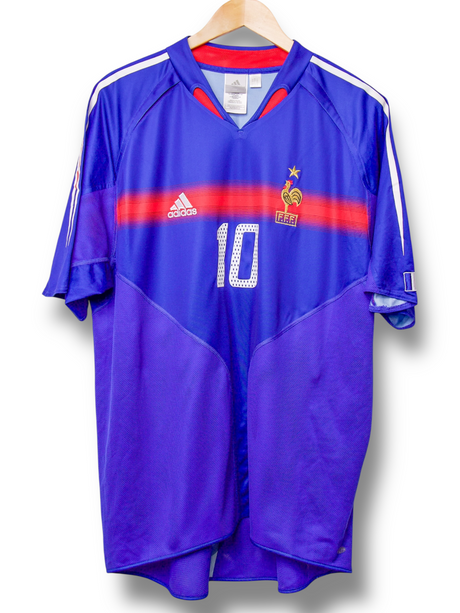 France 2004 Home Shirt Zidane #10 (XL)