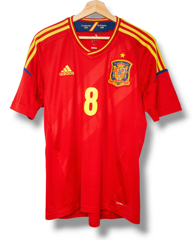 Spanje 2012 Thuis Shirt Xavi #8 (M)