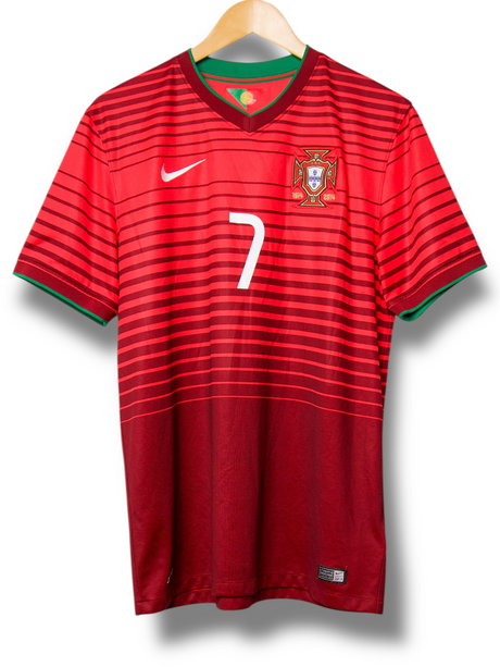 Portugal 2014 Home Shirt Ronaldo #7 (Large)