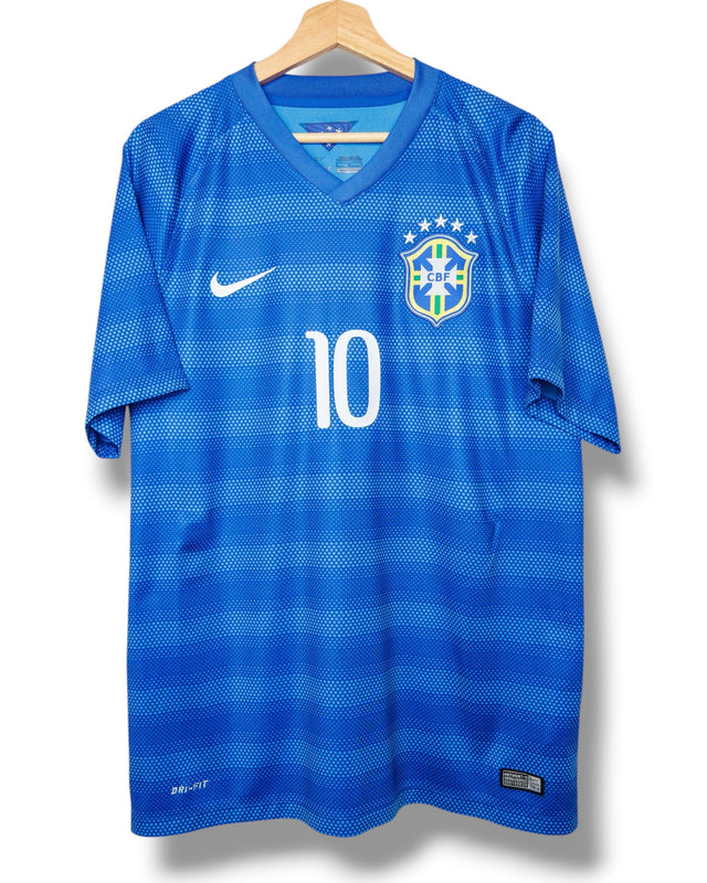 Brazilie 2014 Uit Shirt Neymar #10 (L)