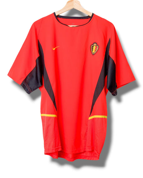 Belgium 2002 Home Shirt Van Damme #5 (L)