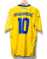 Sweden 2008 Home Shirt Ibrahimovic #10 (L)
