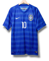 Brazilie 2014 Uit Shirt Neymar #10 (L)