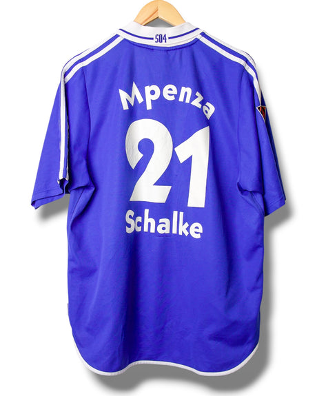 Schalke 04 2000/2001 Home Shirt Mpenza #21 (XL)