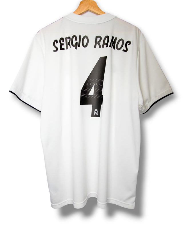 Real Madrid 2018/2019 Thuis Shirt Ramos #4 (XL)