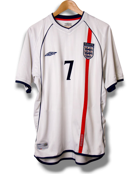 England 2002 Home Shirt Beckham #7 (L)