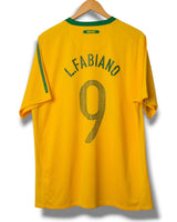 Brazilie 2010 Thuis Shirt L.Fabiano #9 (XL)