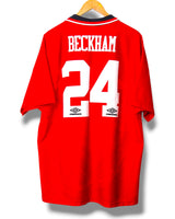 Manchester United 1994 Thuis Shirt Beckham #24 (XL)