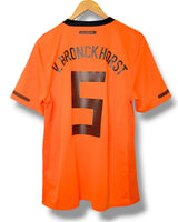 Nederland 2010 Thuis Shirt Van Bronckhorst #5 (M)