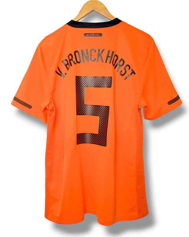 Nederland 2010 Thuis Shirt Van Bronckhorst #5 (M)