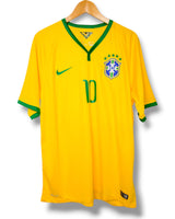 Brazilie 2014 Thuis Shirt Neymar #10 (XL)