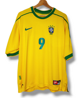 Brazilie 1998 Thuis Shirt Ronaldo #9 (M)