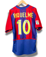 Barcelona 2002/2003 Heim Trikot Riquelme #10 (L)