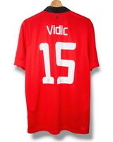 Manchester United 2013/2014 Thuis Shirt Vidic #15 (M)