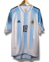 Argentinien 2004 Heimtrikot Messi #18 (L)