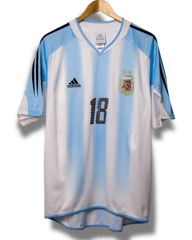 Argentinien 2004 Heimtrikot Messi #18 (L)