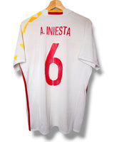 Spanje 2016 Uit Shirt Iniesta #8 (L)