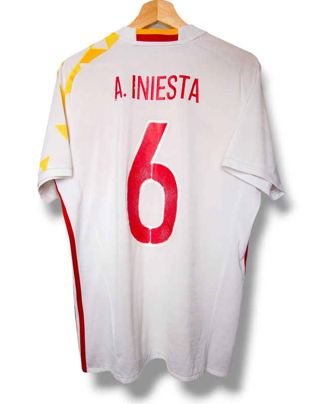 Spanje 2016 Uit Shirt Iniesta #8 (L)