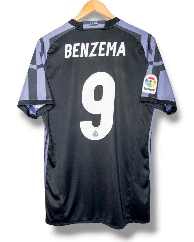 Real Madrid 2016/2017 Derde Shirt Benzema #9 (M)