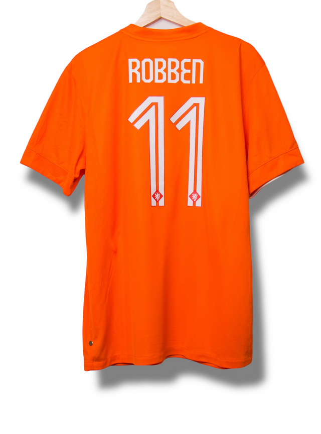 Nederland 2014 Thuis Shirt Robben #11 (XL)