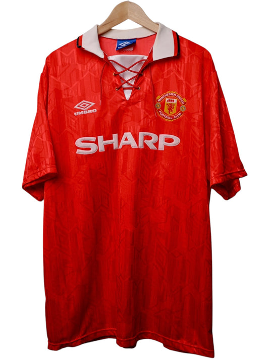 Manchester United Thuis Shirt 1992 (XL)