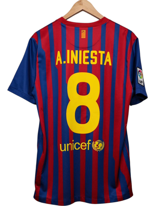 Barcelona Thuis Shirt 2011/2012 Iniesta #8 (M)