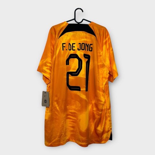 Netherlands Home Shirt 2022 (XL) Frenkie de Jong