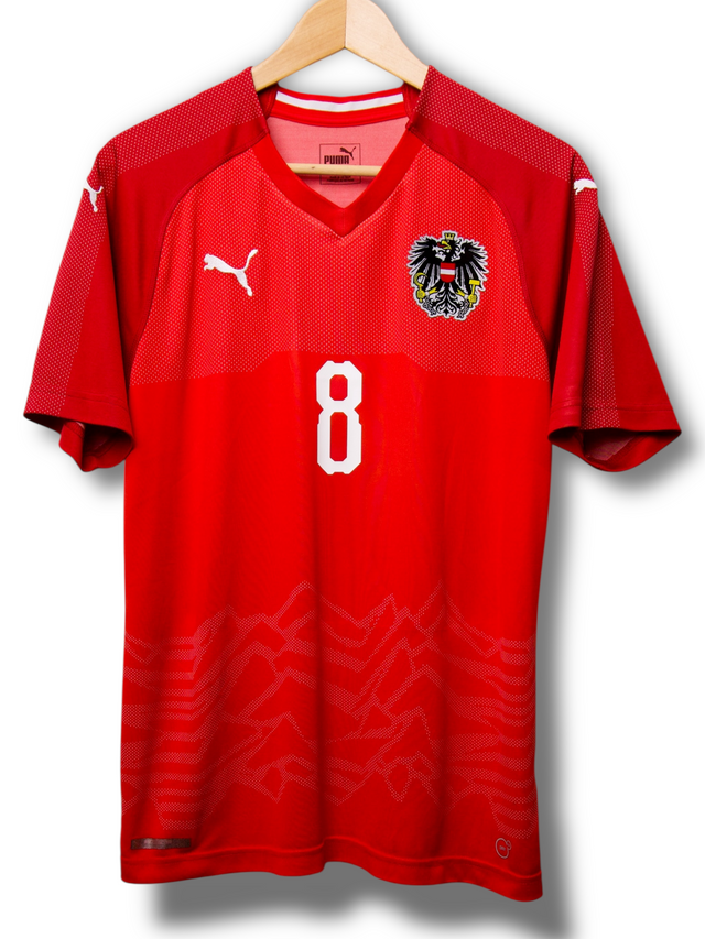 Oostenrijk 2018 Thuis Shirt Alaba #8 (M)